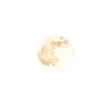 Small full moon glowing softly
